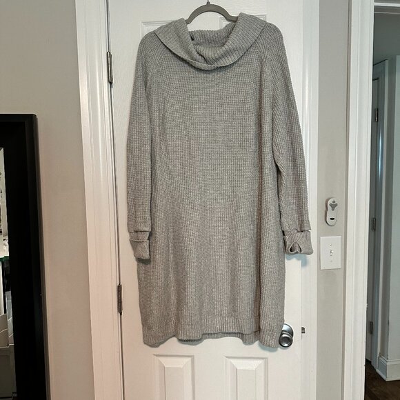 Market & Spruce Cowl Neck Sweater Dress 1X - Picture 5 of 8